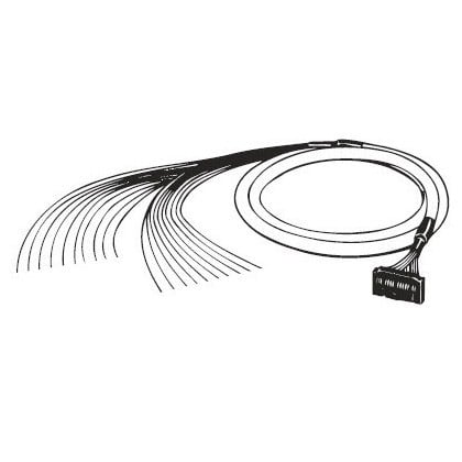 Omron - Câble E/S, 2 m, entre MIL20 et fork terminal