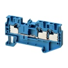 Omron - Bornier de rail DIN multi-conducteur avec 4 connexions Push-in plus pour montage