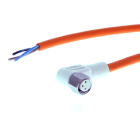 Omron - Cable connecteur M8, Polypropylene, femelle, coudé, 3 pole, 2 M