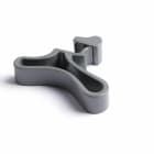 Atlantic - pièce de rechange origine fabricant : kit patère anthracite mod. pivotant