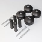 Atlantic - pièce de rechange origine fabricant : kit fixations murales long noir