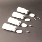 Atlantic - pièce de rechange origine fabricant : kit fixations court blanc carat-granit