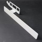 Atlantic - pièce de rechange origine fabricant : barre porte serviette gauche grise