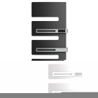 Atlantic - Radiateur sèche-serviettes co. Serenis Premium mât à droite 1750W anthr 2025