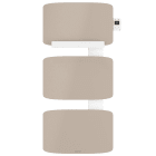 Atlantic - Radiateur sèche-serviettes connecté Amarilis mât à droite 650W beige/blanc