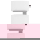 Atlantic - Radiateur sèche-serviettes connecté Amarilis mât à gauche 650W blanc/gris