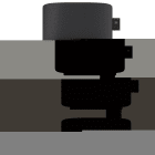 Atlantic - Radiateur sèche-serviettes connecté Amarilis mât à gauche 650W gris/noir