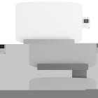 Atlantic - Radiateur sèche-serviettes connecté Amarilis mât à droite 430W blanc/gris