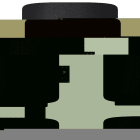 Atlantic - Radiateur sèche-serviettes connecté Amarilis mât à droite 430W gris/noir