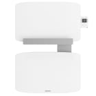 Atlantic - Radiateur sèche-serviettes connecté Amarilis mât à gauche 430W blanc/gris