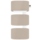 Atlantic - Radiateur sèche-serviettes connecté Amarilis mât à gauche 650W beige/blanc