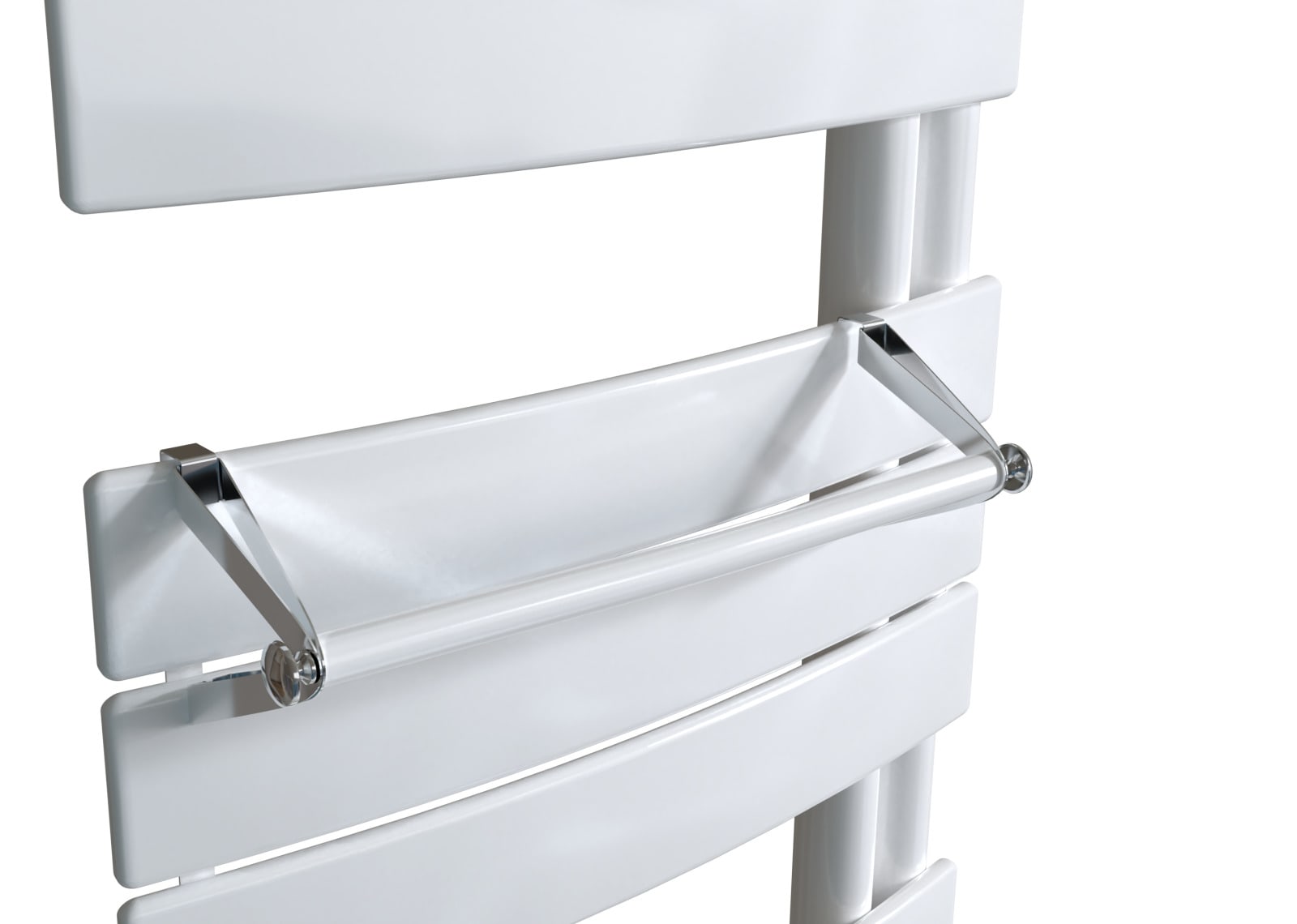 Atlantic - Barre support blanc pour sèche-serviettes tubes ronds
