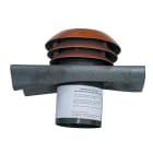 Atlantic - Ent/sort air toiture gris diam 125mm
