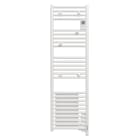 Atlantic - Radiateur sèche-serviettes Doris Digital étroit ventilo 1500W blanc brillant