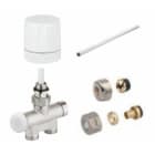 Atlantic - Kit de raccordement pour sèche-serviettes monotube manuelle blanc