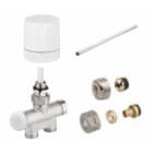 Atlantic - Kit de raccordement pour sèche-serviettes monotube manuelle blanc