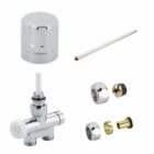 Atlantic - Kit de raccordement pour sèche-serviettes monotube manuelle chrome