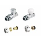 Atlantic - Kit de raccordement sèche-serviettes coudé thermostatique chrome