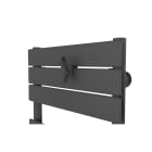 Atlantic - Patère papillon anthracite pour sèche-serviettes lames plates