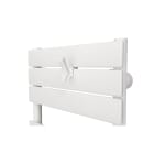 Atlantic - Patère papillon blanc pour sèche-serviettes lames plates