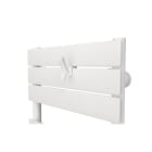 Atlantic - Patère papillon blanc pour sèche-serviettes lames plates