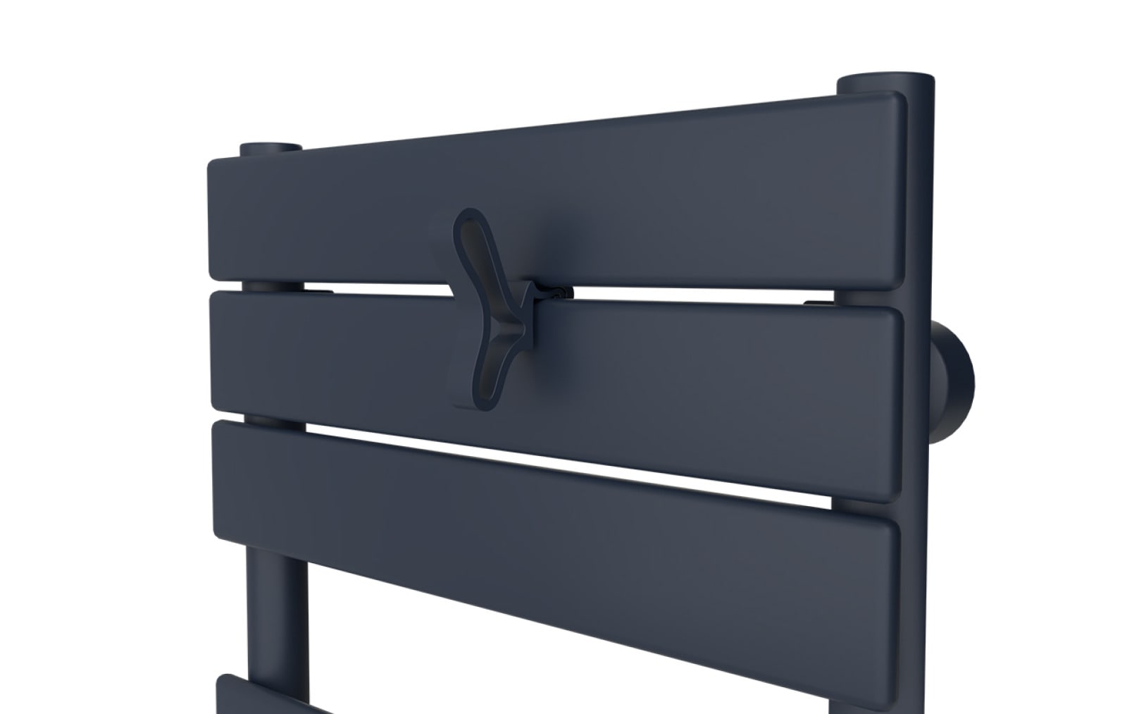 Atlantic - Patère papillon pour sèche-serviettes lames plates Bleu Profond