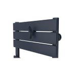 Atlantic - Patère papillon pour sèche-serviettes lames plates Bleu Profond