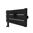 Atlantic - Patère papillon noir pour sèche-serviettes lames plates