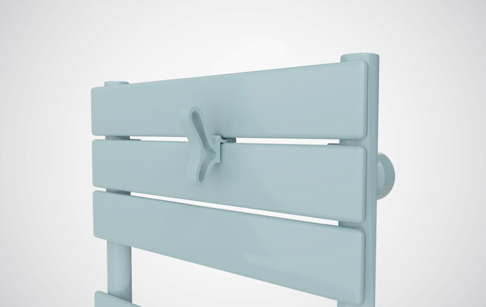 Atlantic - Patère papillon pour sèche-serviettes lames plates Vert d'eau