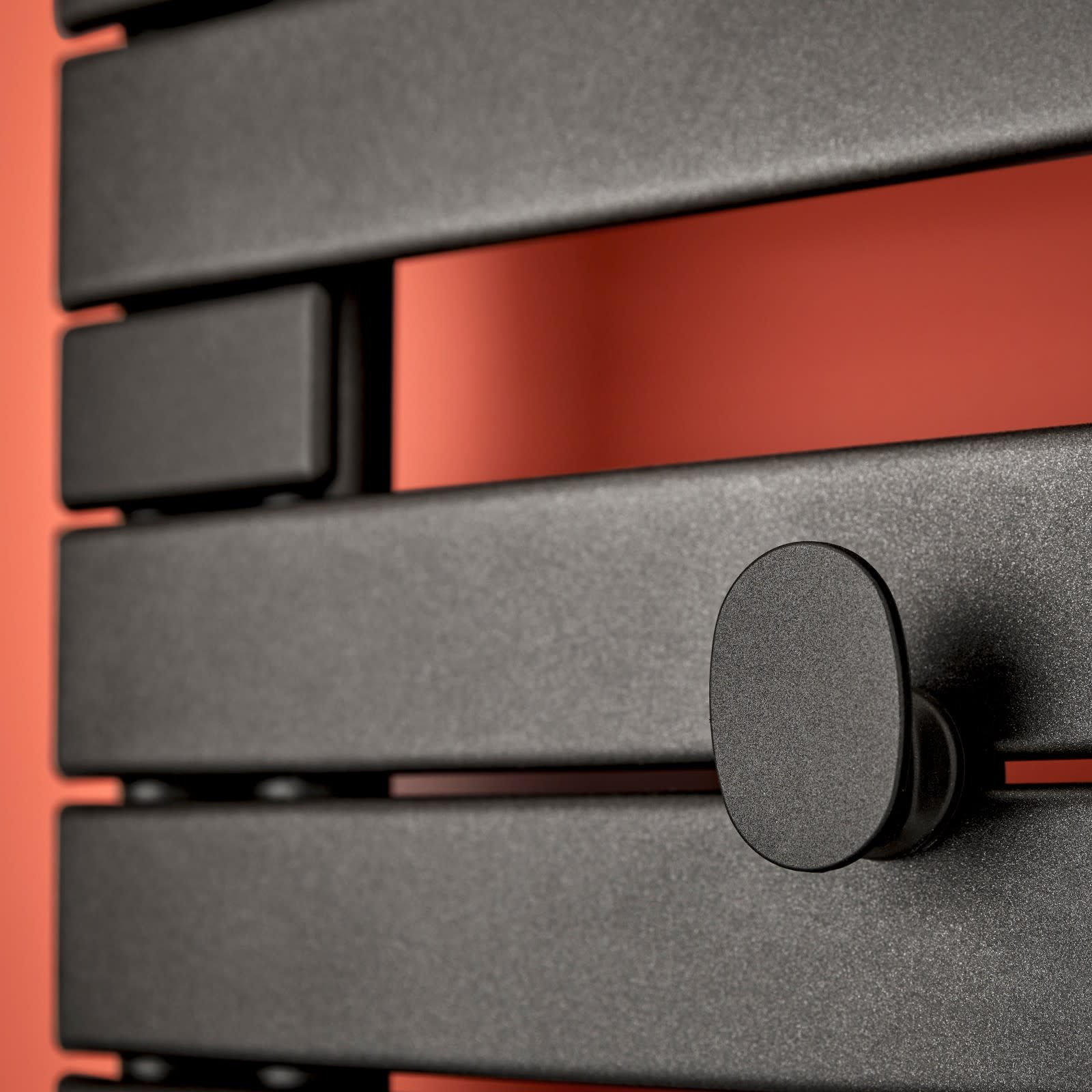 Atlantic - Kit 2 patères ovales sèche-serviettes à lames Adélis et Nefertiti bleu profond