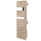 Atlantic - Sèche-serviettes connecté Nefertiti étroit mât droite 1500W beige