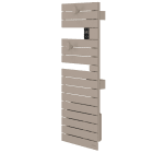 Atlantic - Sèche-serviettes connecté Nefertiti étroit mât gauche 1500W beige