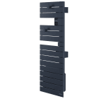 Atlantic - Sèche-serviettes connecté Nefertiti étroit mât gauche 600W bleu profond