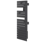 Atlantic - Sèche-serviettes connecté Nefertiti étroit mât gauche 500W graphite