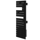 Atlantic - Sèche-serviettes connecté Nefertiti étroit mât gauche 500W noir