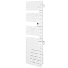 Atlantic - Sèche-serviettes connecté Nefertiti mât à droite 750W blanc brillant