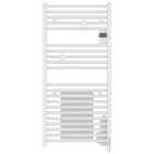 Atlantic - Radiateur sèche-serviettes connecté Doris digital 1500W blanc brillant
