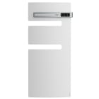 Atlantic - Radiateur sèche-serviettes connecté Serenis mât gauche 500W Blanc Carat