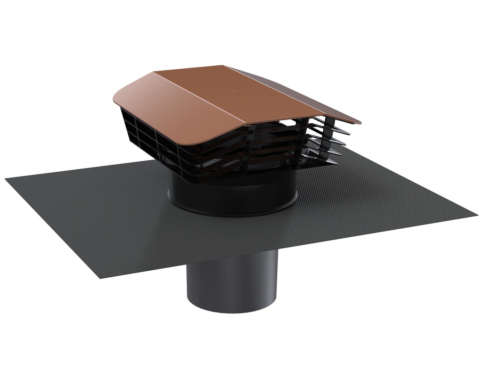 Atlantic - Chapeau de toiture CP PERFORMANCE - Diamètre 160mm - Rouge Tuile