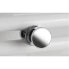 Atlantic - Patère bouton chrome pour sèche-serviettes tubes ronds