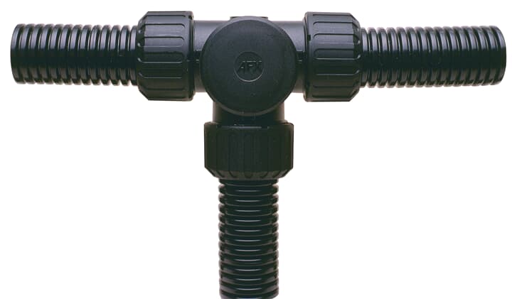 Thomas & Betts - Raccord T à visser -Polyamide (Nylon) 6 & Acetal -Pas de vis externe fixe -Noir