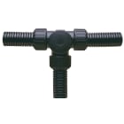 Thomas & Betts - Raccord T à visser -Polyamide (Nylon) 6 & Acetal -Pas de vis externe fixe -Noir