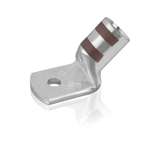 Thomas & Betts - Cosse Color-Keyed 45 a raccord M12 pour section 70mm2 - 1 trou - Marron