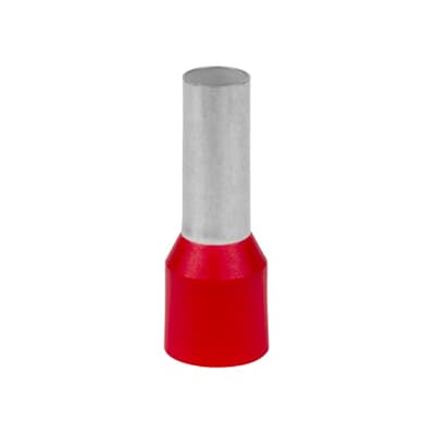 Thomas & Betts - Embout câblage simple pré-isolé DIN en Polypropylène Rouge sect 10mm² long 18mm