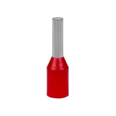 Thomas & Betts - Embout câblage simple pré-isolé en Polypropylène Rouge section 1mm² long 6mm