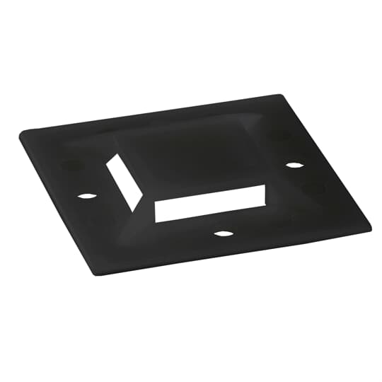 Thomas & Betts - 4Way Mtg Base 2X2In Blk Nyl Scr/Adh