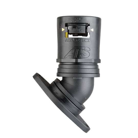 Thomas & Betts - Raccord coudé à 45° - Joint intégré - Polyamide (Nylon) 6 - Noir