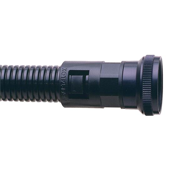 Thomas & Betts - Raccord droit - Polyamide (Nylon) 6 - Pas UNEF - Noir