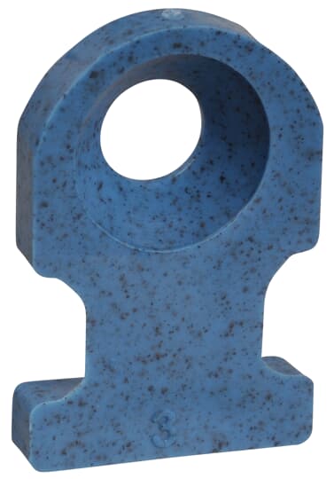 Thomas & Betts - Embase détectable étroite 19x13x3mm polyamide bleu