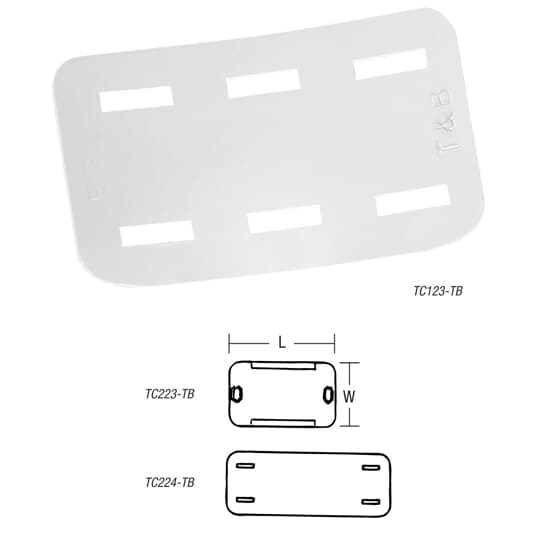 Thomas & Betts - PLAQ.IDE.32.3X19.6mm COL.4.8mm
